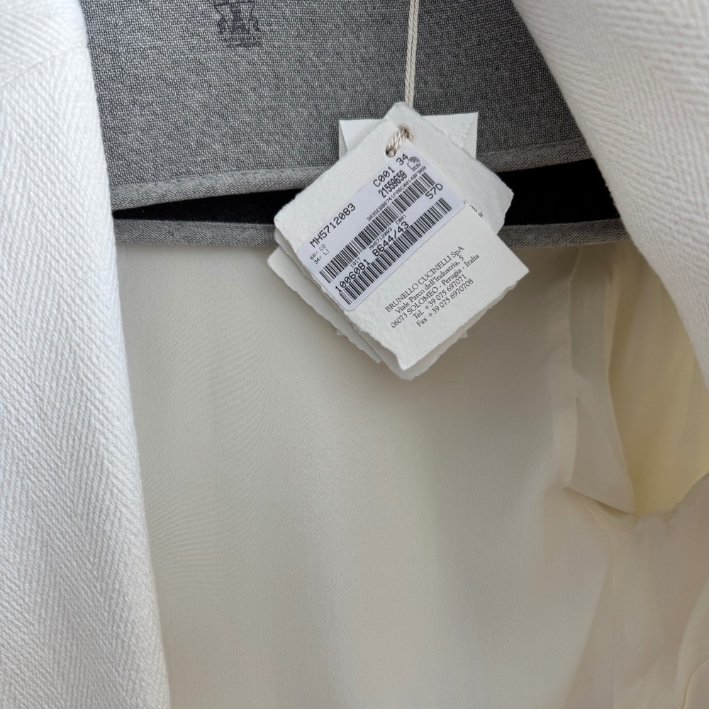 NWT Brunello Cucinelli Cotton Linen Blazer - Picture 9 of 16